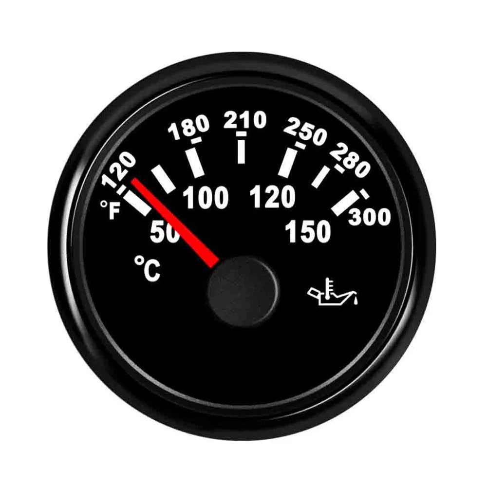 

52 мм ЖК-дисплей датчик температуры масла морской автомобиль датчик температуры масла 50 ~ 150 градусов Цельсия с подсветкой 9 ~ 32 В