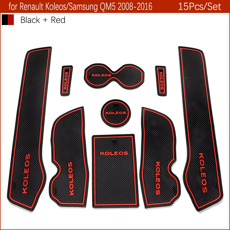 Противоскользящий резиновый коврик со слотом для ворот Renault Captur Samsung QM3 Koleos QM5 QM6 2015