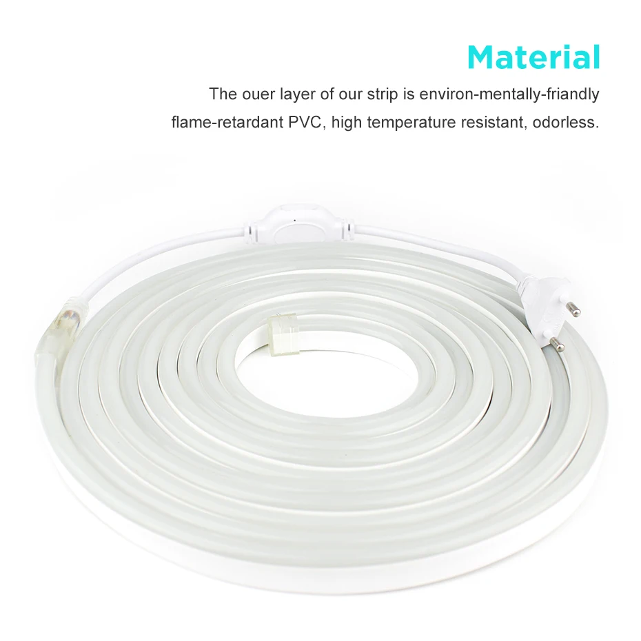 Мягкая гибсветодиодный светодиодная неосветильник веревка s 220 В источник