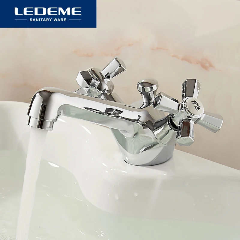 LEDEME Смеситель для умывальника латунь Цвет: хром L1090|basin mixer tap|mixer tapbasin faucet |