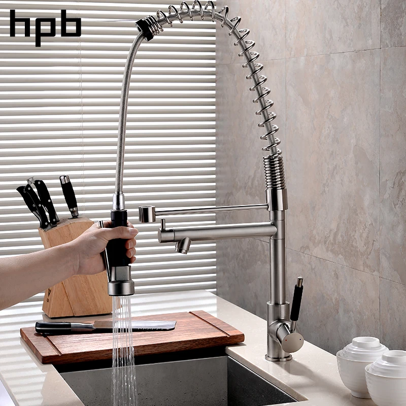HPB кухонный кран с одной ручкой современный стиль предварительно промывающий