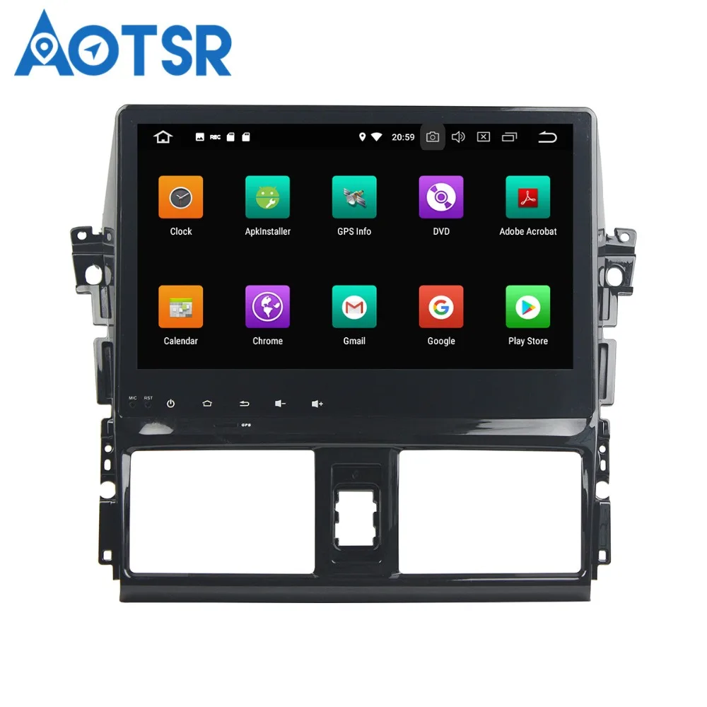 Aotsr Android8.0/7 1 GPS навигация автомобильный DVD плеер для Toyata Vios/Yairs2013 2015multimedia радио