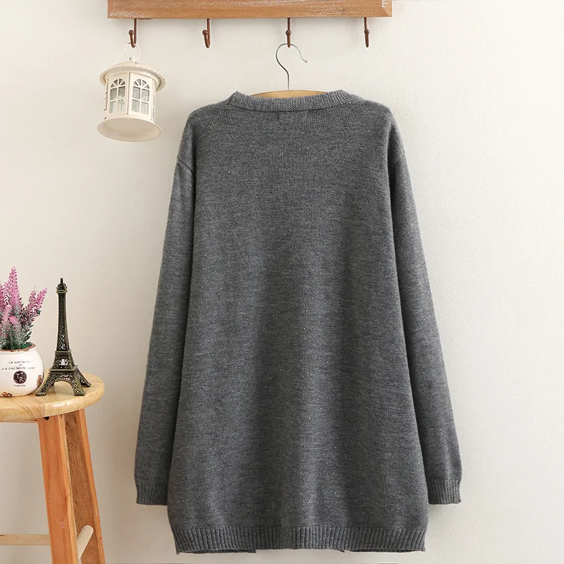 Фото Spring New Large Size Women Sweater Coat 2019 Autumn Winter Medium Long Loose Wild Cardigan Slim Fashion Knitwear Female Vs460 Spring New Large Size Women Sweater Coat 2019 Autumn Winter Medium Long Loose Wild Cardigan Slim Fashion Knitwear Female Vs460