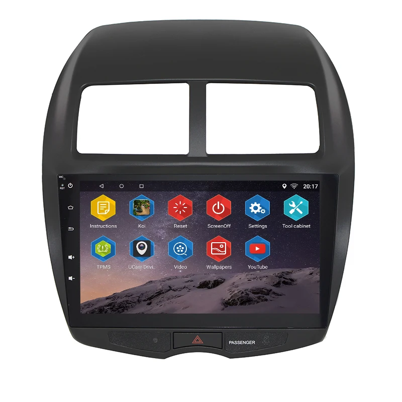 2 Din Android 7.0.0 автомобильная навигация для Mitsubishi ASX 2011 2012 2013 2014 2015 2016 автомобильное