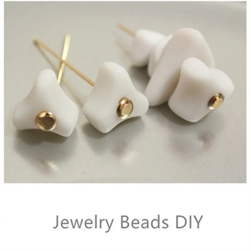 35 шт Ассорти Матовые Белые нерегулярные Акриловые Бусины ожерелье браслет