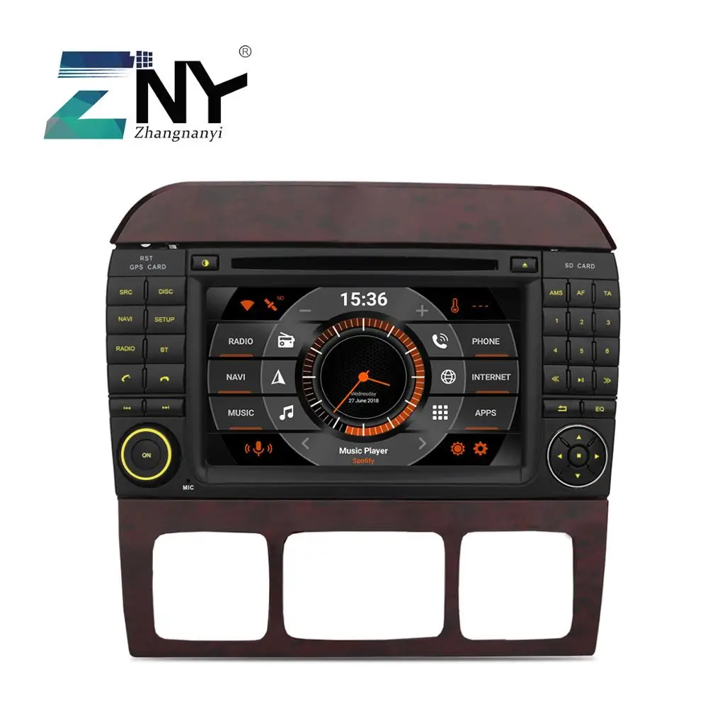7 &quotips Android 9 0 автомобиль DVD 2 Din Авто Радио для Benz S CL Class S320 S350 W220 W215 CL600 Автомобильный