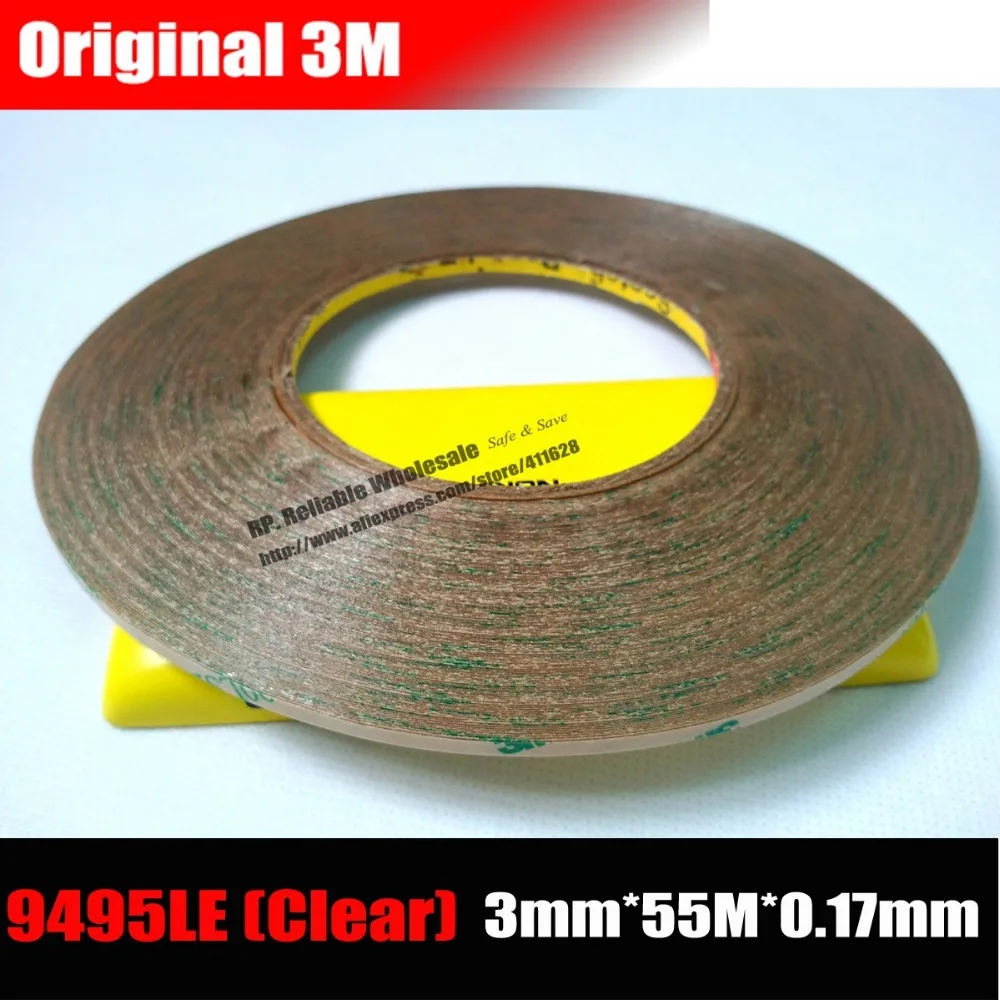 (3mm*55M*0.17mm) 3M 300LSE Super Strong Adhesive Two Sides Clear Sticky Tape for Mobilephone, Tablet, PC LCD Touch Display Panel