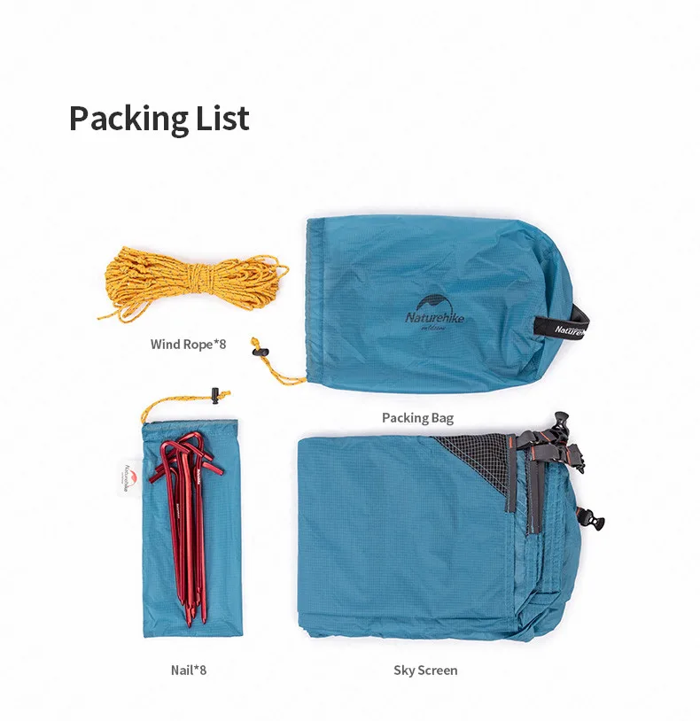 Naturehike новая уличная походная спасательная Защита от солнца многоместная Солнцезащитная палатка Сверхлегкая переносная палатка Водонепроницаемая пляжная