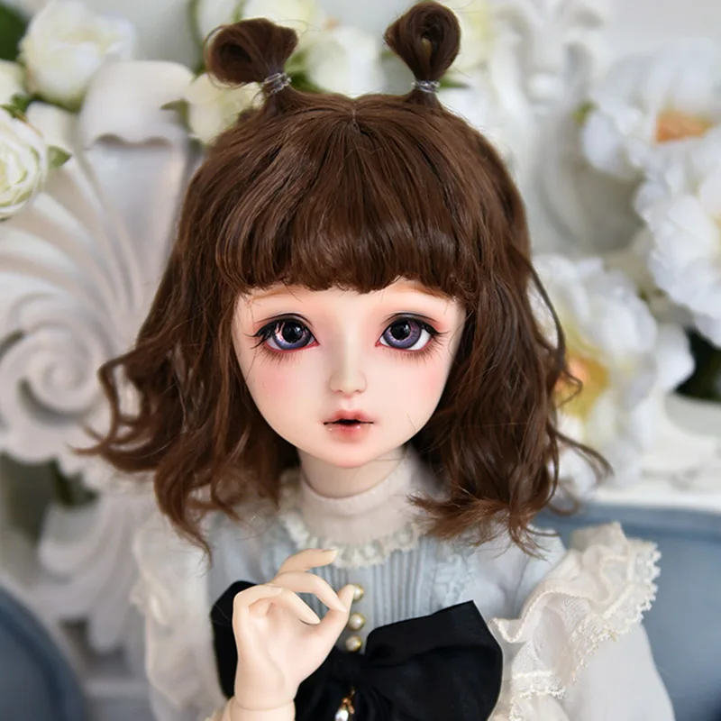 Cateleya bjd парик куклы супер мягкий шелк милый маленький Твиттер волос 1/6 1/3 1/4