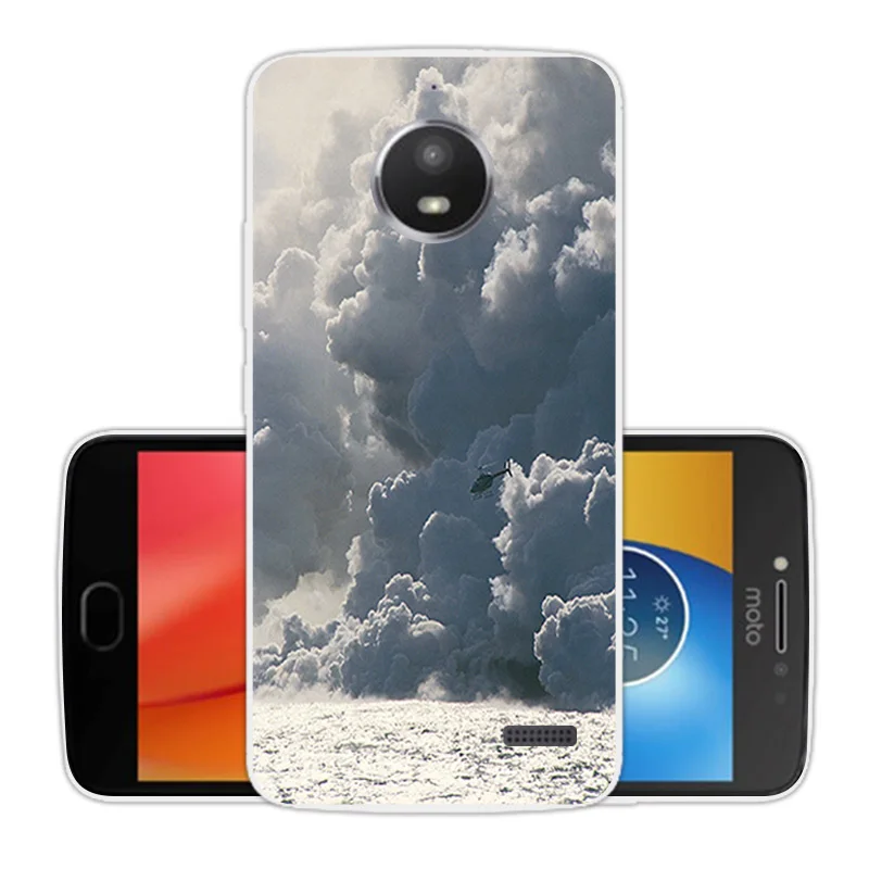 Мягкий силиконовый чехол для телефона Motorola Moto E4 футляр с камнями XT1766 XT1763 ТПУ 5 0