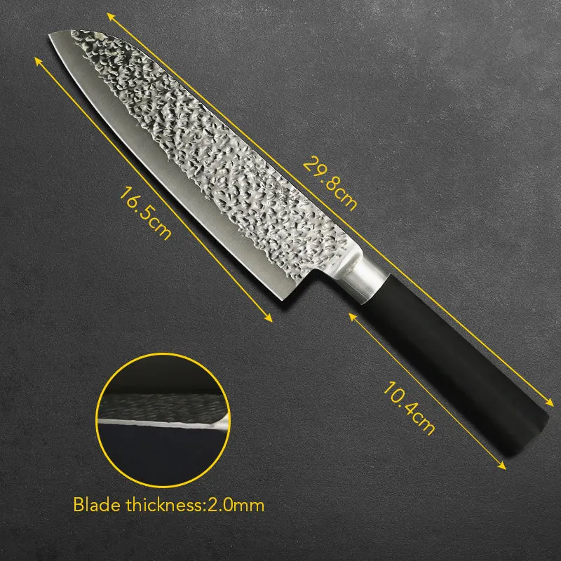 Кухонный нож шеф-повара Santoku ножи для овощей и фруктов 7-дюймовый X50CrMoV15 японский