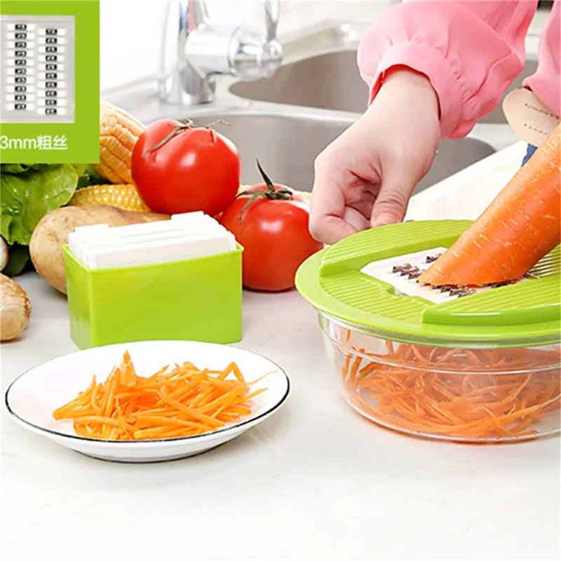 Профессиональное устройство резки овощей миски мандолина кухонный ручной