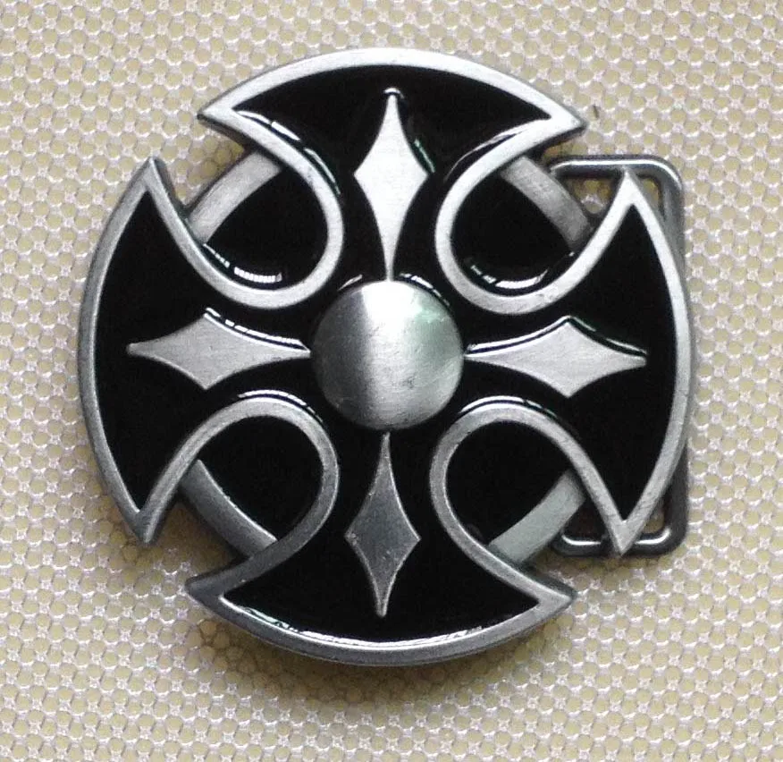 Крестовая пряжка для ремня с оловянной отделкой стандартная подходит шириной 4