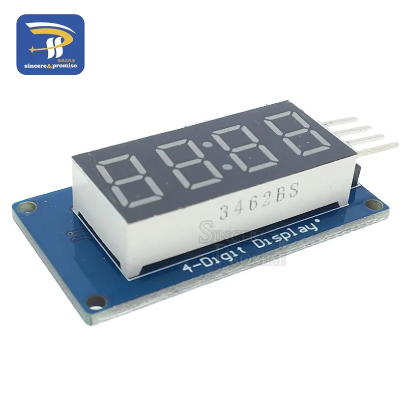 1 шт. TM1637 4 бита цифровой светодиодный дисплей модуль для arduino 7 сегментов 0,36 дюймов часы красный анод трубки четыре последовательных драйвер платы Пакет