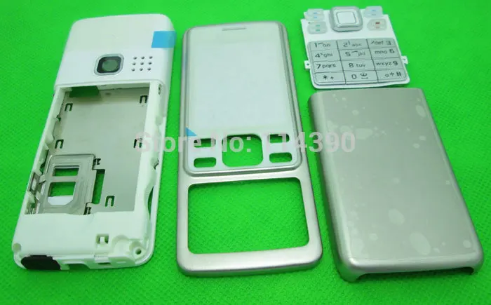 Металл Classia Крышка корпуса корпус клавиатуры для Nokia 6300 черный серебристый цвет