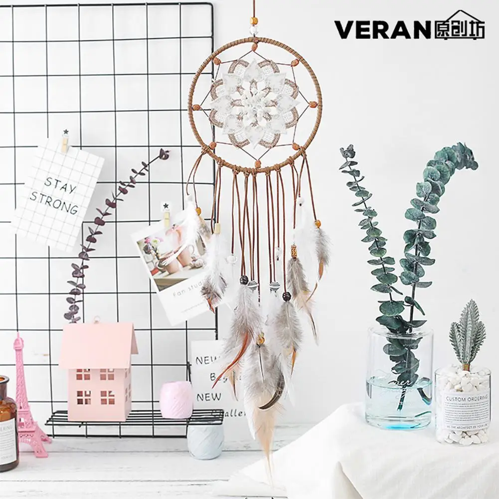 Новое перо ремесла Ловец снов ветер куранты Хранитель ручной работы сетка с