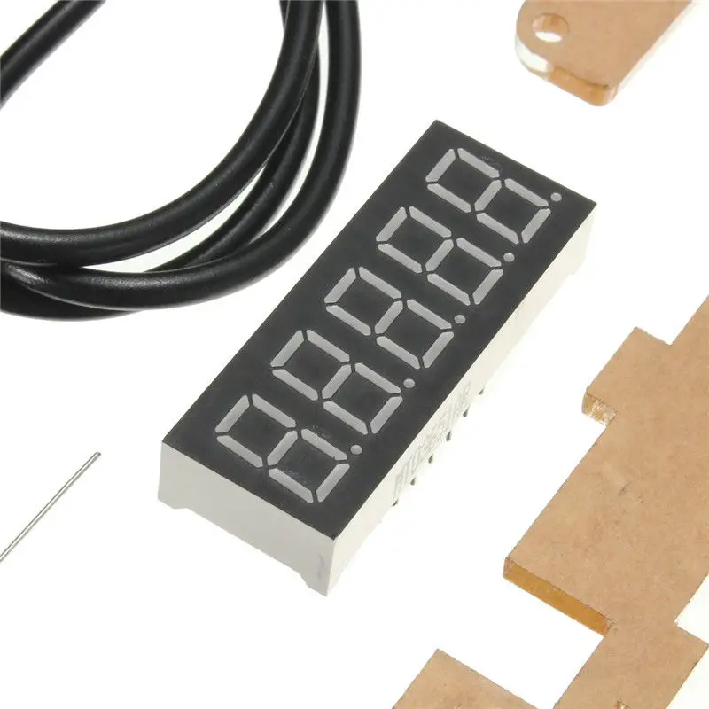 DIY индикаторное 1Hz 50 МГц с украшением в виде кристаллов счетчик Корпус комплект