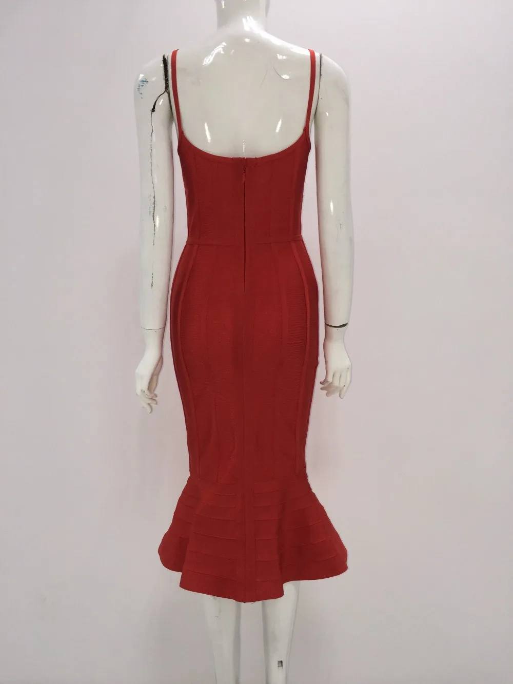 Розовый Красный Черный оборками вечерние платье Для женщин v-образным вырезом