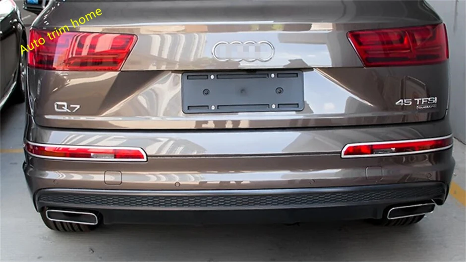 ABS Передние и задние противотуманные фары Накладка для Audi Q7 S line Sport 2016 2017 2018