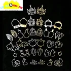 5 шт. сказочные животные девять хвостов лисы маленький коати ободок кулон рамка Сделай Сам УФ Смола поделки Золотой Серебряный кролик Полые Подвески