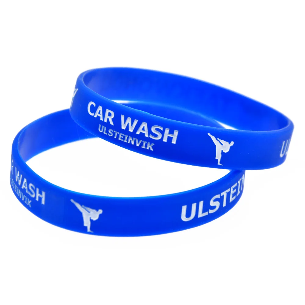 OBH оптом дешевые синий спортивный силиконовый браслет для рекламы подарок |