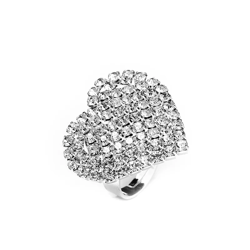 Сердце любовь Роскошный Сияющий кубический циркон микро проложенный модный