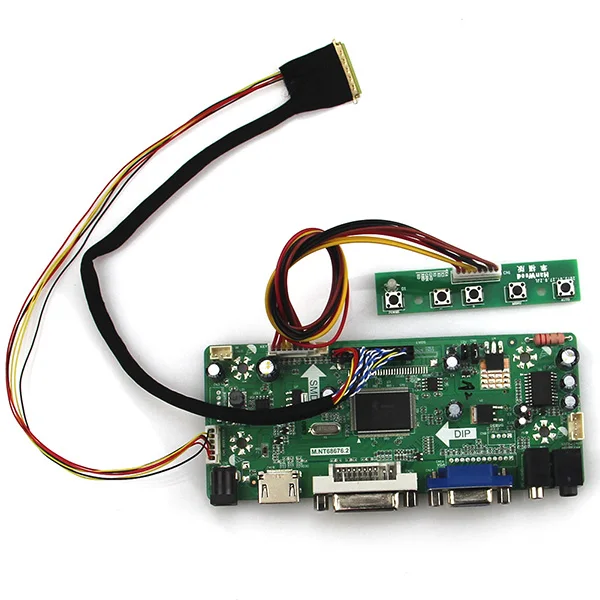 

M.NT68676 LCD/LED Controller Driver Board For LP156WH2(TL)(Q1) N156BGE-LB1 (HDMI+VGA+DVI+Audio) 1366*768 PC