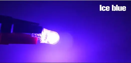 Avacom 6 шт. T10 W5W светодиодный RGB светодиодный лампочка для салона автомобиля COB чип 12 в автомобильный сигнальный светильник поворота авто Тормозная лампа ампула светодиодный Voiture - Испускаемый цвет: Ice Blue