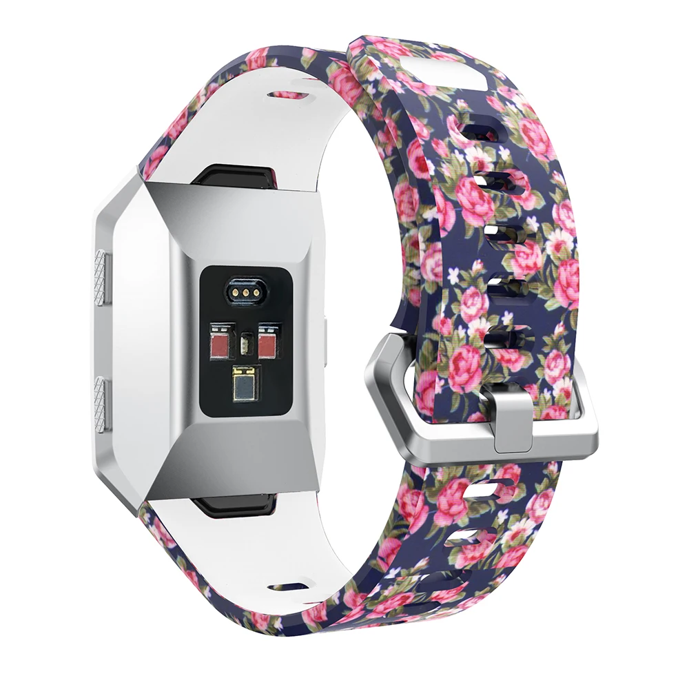 Спортивные Мягкие силиконовые часы ремешок для Fitbit ионной умные часы ремешок фитнес замена Браслет дышащий браслет красочные