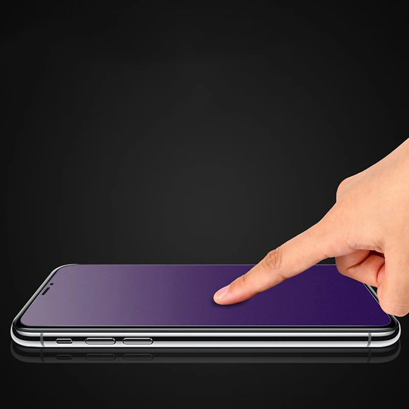 Анти-синее матовое закаленное стекло для iPhone X XS MAX XR 11 Pro Max матовое Защитное стекло для iPhone XS MAX XR X 11Pro Max стекло