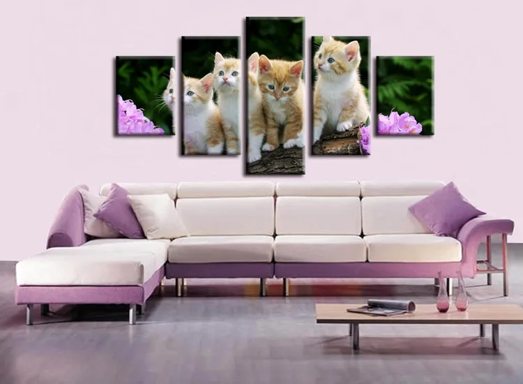 Картина маслом большого размера 5 шт./компл. | Дом и сад