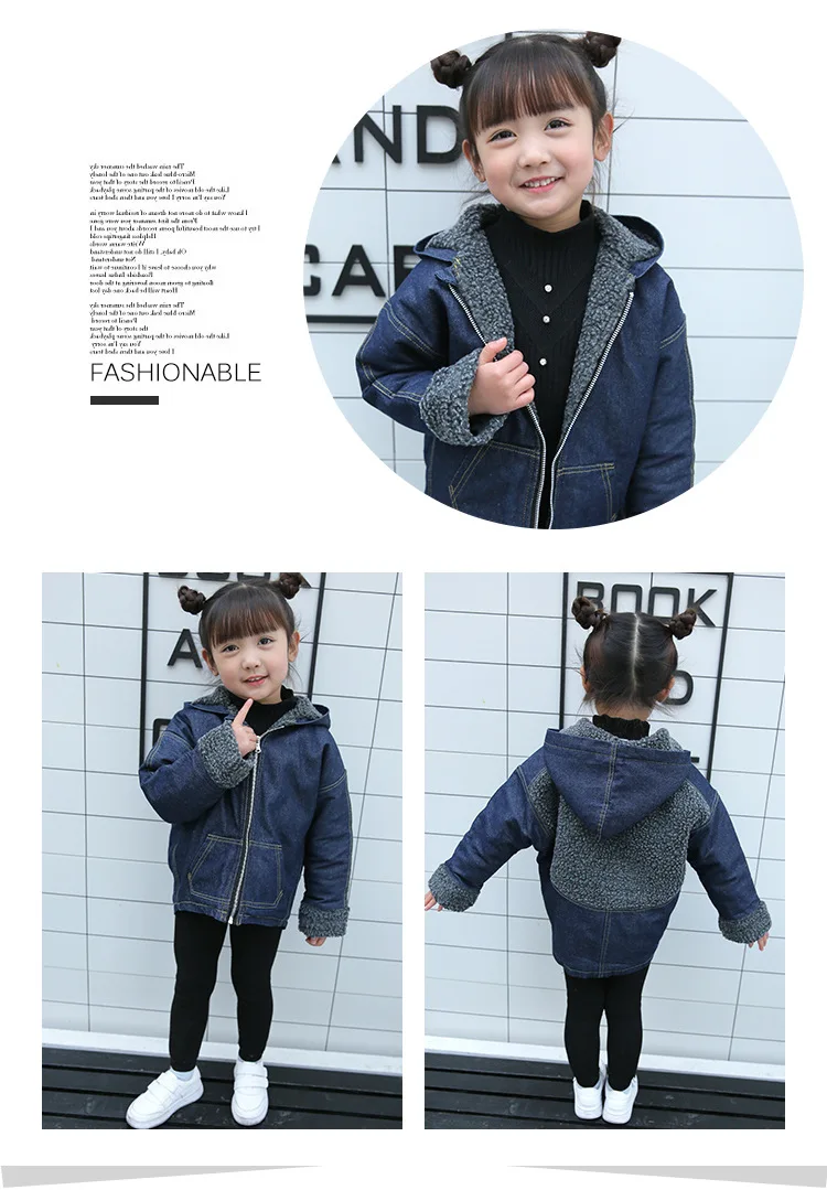 Manteau fille, акция, распродажа, г., детская одежда, пальто осень-зима, новая утепленная одежда из овечьей шерсти и кашемира для детей от 2 до 8 лет