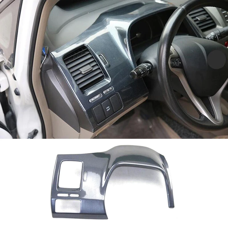 Для Honda Civic 8 2006 2007 2008 2009 2010 2011 LHD украшение приборной панели автомобиля обшивка