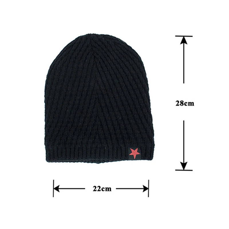 New Fashion Men Outdoor Skullies &amp Beanies Hat Trend Knited Wool Winter Red Five-Star Keep Warm White Gray Cap Chapeau | Аксессуары