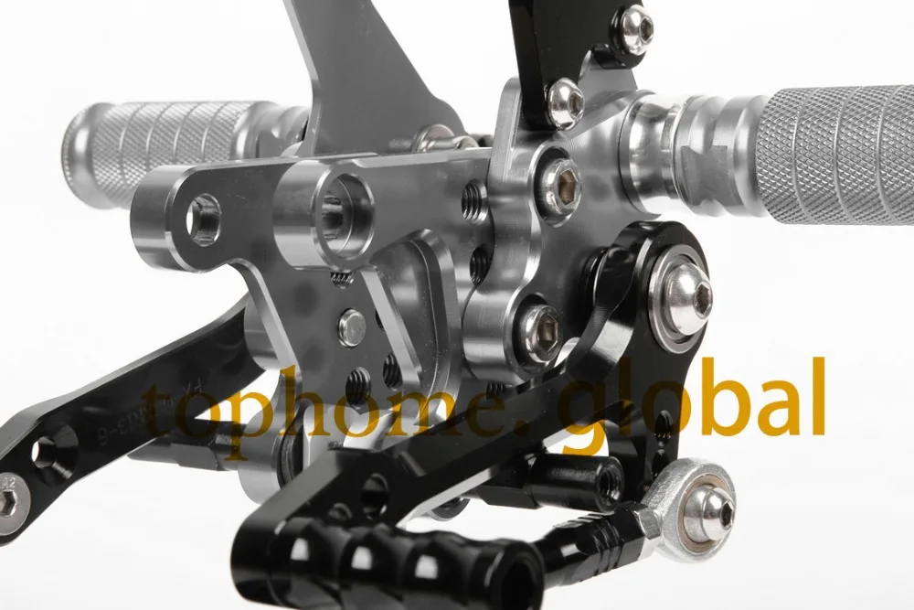 Мотоцикл черный и темно серый CNC Rearsets подножки задний набор для Suzuki GSXR600 2000 2005
