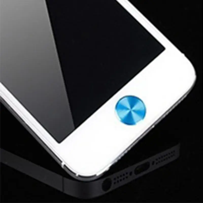 2 шт 10,5 мм цветные алюминиевые металлические круглые наклейки для iPhone 4 4S 5C iTouch iPad
