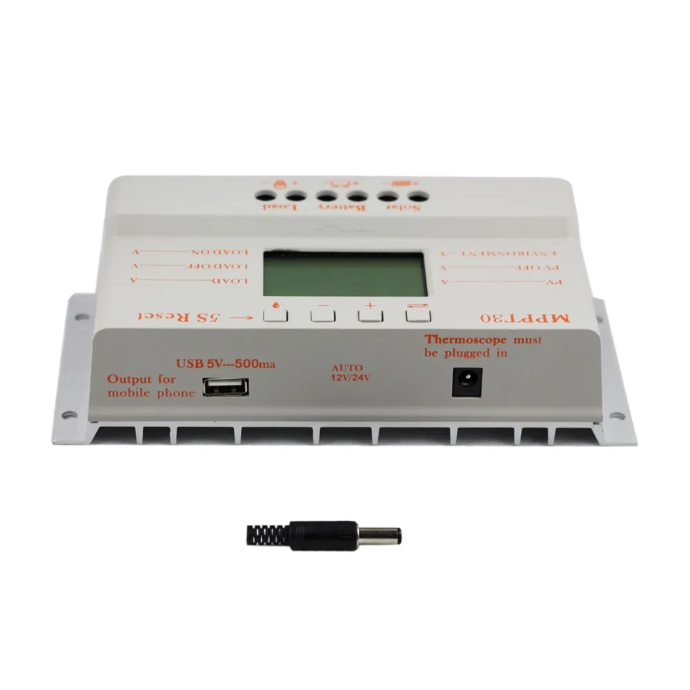 Y-SOLAR MPPT 30A Солнечный контроллер 5 В USB выход 12 в 24 В солнечная панель Батарея ЖК-зарядное устройство контроллеры 30 Ампер солнечный регулятор M30