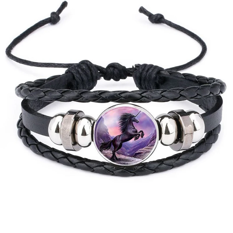 

Vintage Fine Potter Leather Bracelets For Man Magic Academy Badge Logo Animal Bracelet&Bangles Women Kids Gifts Jewelry
