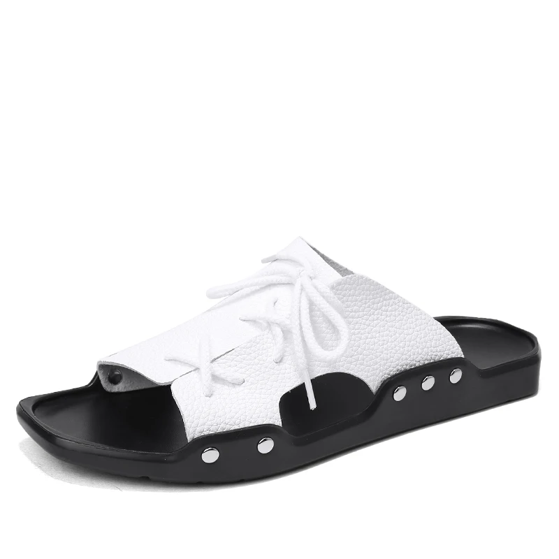 2018 Для мужчин летние модные лаконичные шлепанцы Мужские Повседневное Мокасины