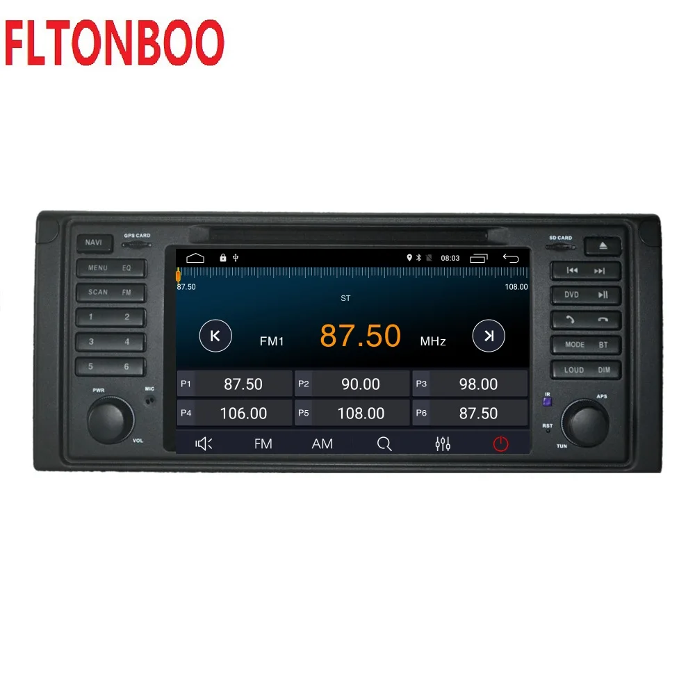 Android 10 for bmw X5 M5 E53 flat car dvd gps navigation wifi radio BT Steering wheel Canbus Free 8g map mic touch screen | Автомобили и