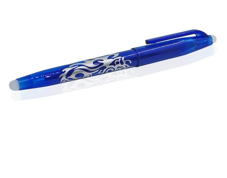 Blue Magic Ink Flame Heating Invisible Vanish Disappear Erasable Ball Pen Magic Tricks Pen - Цвет: Blue