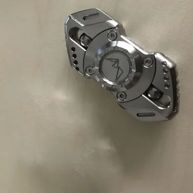 Stainless steel snak Ремесленник резьба питон двойной лист Спиннер для пальца, гироскоп ручной Спиннер EDC взрослых Анти Стресс забавная игрушка - Цвет: Stainless steel snak