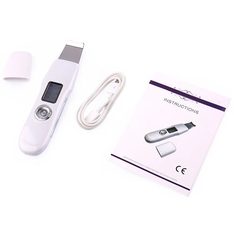 Goedkoop Lcd Gezicht Peeling Schop Machine Diep Ultrasone Gezicht Skin Cleaner Gezichtsverzorging Gereedschap Acne Verwijdering Huid Reinigen Verjonging