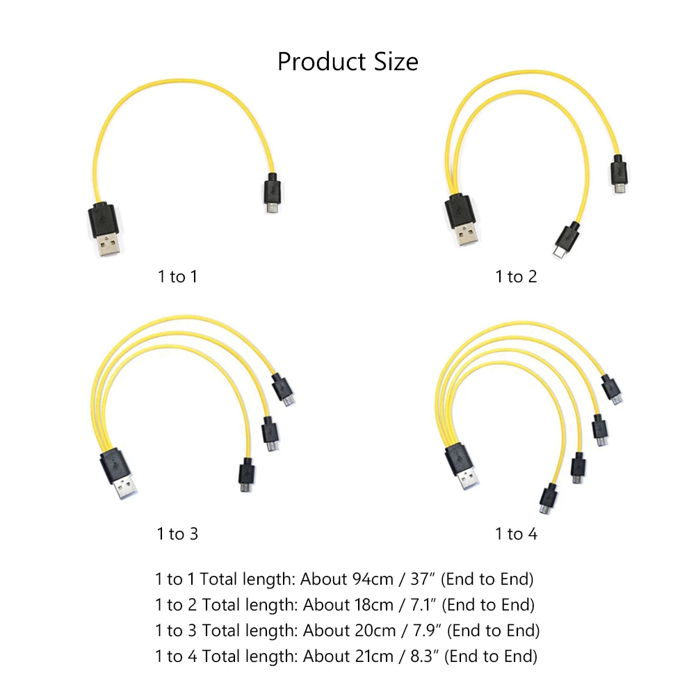 5V/2A Micro USB зарядный кабель 2 0 к разветвитель Кабель 1 шт. 1/2/3/4 зарядки шнур для Samsung