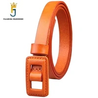 fajarina quality cowhide ladies cow skin leather female all match cowskin cover clasp style belts for women blue styles n17fj475