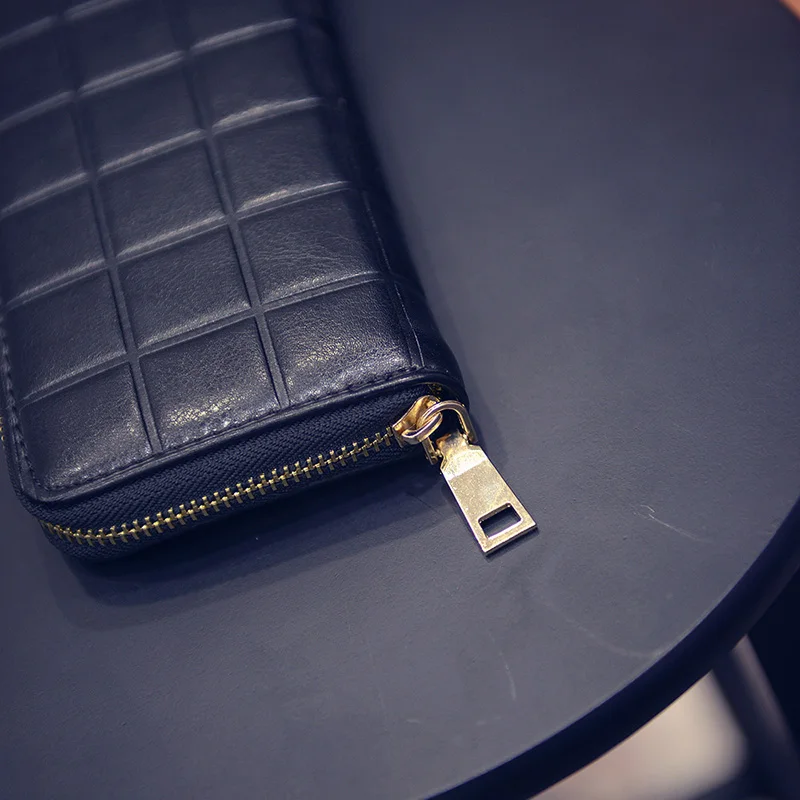 Новый женский длинный кошелек Дамский бумажник на молнии модная сумочка