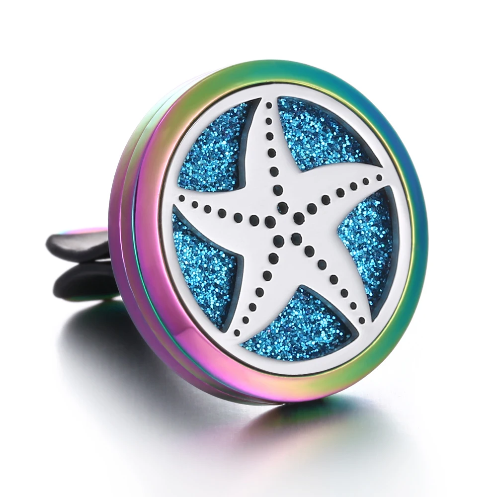 21 Aromatherapy Jewelry Car Air Freshener Tree of Life Paw Magnetic Essential Oil Diffuser Vent Clip Aromatherapy Perfume Locket - Окраска металла: 21