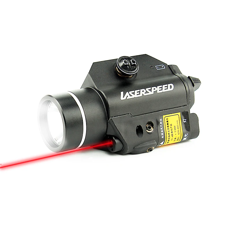 Laserspeed LS-CL2 оружие Свет постоянный и стробоскоп свет с зеленый/красный/ИК инфракрасный лазерный прицел пистолет винтовка фонарик - Цвет: Red Laser