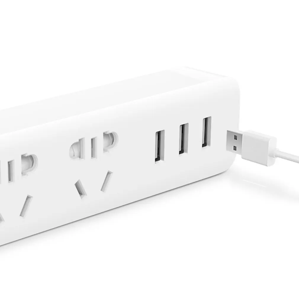 Xiaomi 3 порта USB 2A Быстрая зарядка Sokect зарядное устройство интеллектуальная розетка защита от перегрузки удлинитель для дома