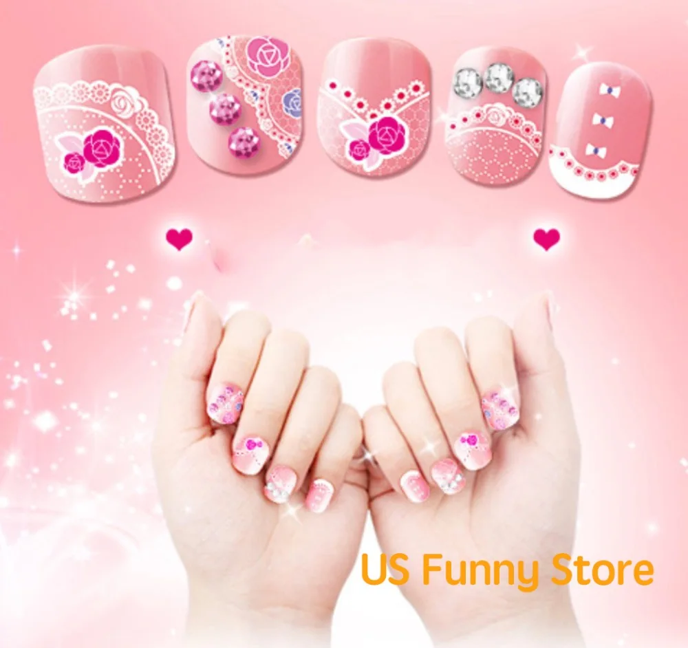 Kawaii набор наклеек для дизайна ногтей Набор детей детские игрушки ручной работы